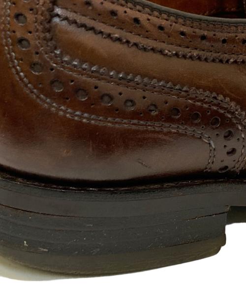 Allen Edmonds（アレン エドモンズ）Allen Edmonds (アレン エドモンズ) セミブローグストレートチップドレスシューズ ブラウン サイズ:7.5の古着・服飾アイテム