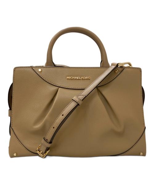 MICHAEL KORS（マイケル・コース）MICHAEL KORS (マイケル・コース) 2WAY ショルダーバッグ ベージュの古着・服飾アイテム