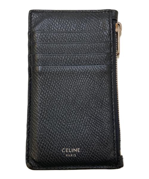 CELINE（セリーヌ）CELINE (セリーヌ) フラグメントケース ジップ付きコンパクト カードホルダー ネイビーの古着・服飾アイテム