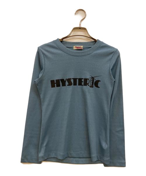 Hysteric Glamour（ヒステリックグラマー）Hysteric Glamour (ヒステリックグラマー) プリントL/STシャツ ブルー サイズ:Freeの古着・服飾アイテム