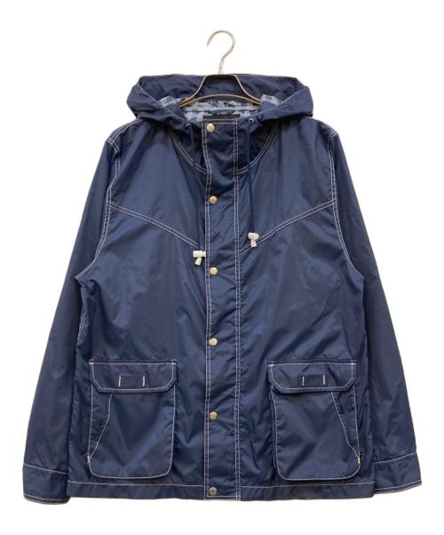 stussy（ステューシー）stussy (ステューシー) 裏地チェック マウンテンパーカー ネイビー サイズ:Ｌの古着・服飾アイテム