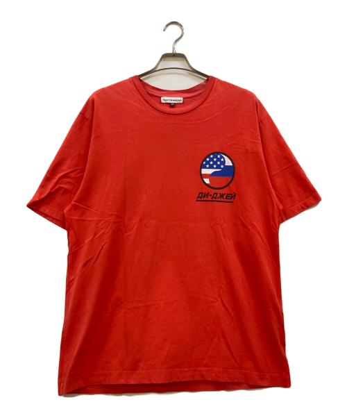 Gosha Rubchinskiy（ゴーシャラブチンスキー）Gosha Rubchinskiy (ゴーシャラブチンスキー) バックプリントTシャツ オレンジ サイズ:XSの古着・服飾アイテム