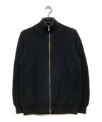 BATONERバトナ―）の古着「COTTON SIGNATURE DRIVERS KNIT」｜ブラック