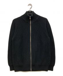 BATONER（バトナ―）の古着「COTTON SIGNATURE DRIVERS KNIT」｜ブラック
