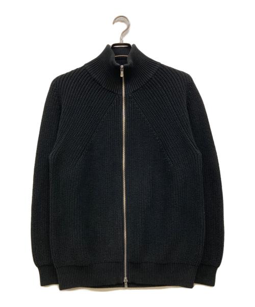 BATONER（バトナ―）BATONER (バトナ―) COTTON SIGNATURE DRIVERS KNIT ブラック サイズ:2の古着・服飾アイテム