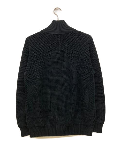 BATONER（バトナ―）BATONER (バトナ―) COTTON SIGNATURE DRIVERS KNIT ブラック サイズ:2の古着・服飾アイテム