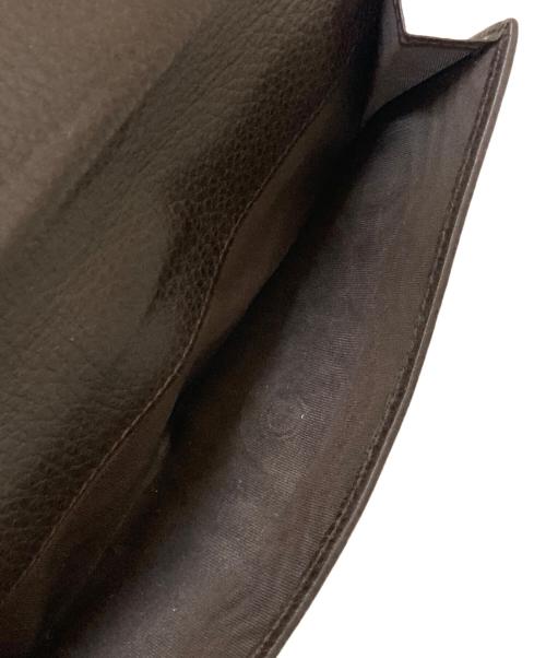 GUCCI（グッチ）GUCCI (グッチ) コンチネンタル インターロッキングG ロングウォレット ブラックの古着・服飾アイテム