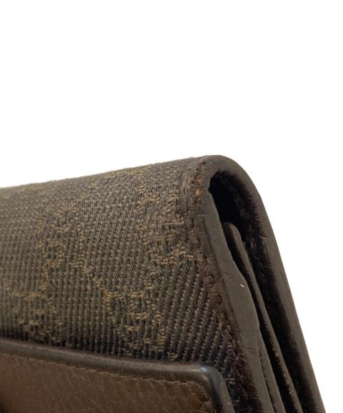 GUCCI（グッチ）GUCCI (グッチ) コンチネンタル インターロッキングG ロングウォレット ブラックの古着・服飾アイテム