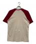 NIKE (ナイキ) ラグランTシャツ ベージュ×レッド サイズ:Ｍ：6000円