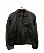 RBCアールビーシー）の古着「カウハイド レザージャケット」｜ブラック