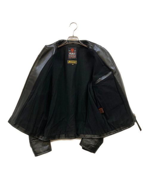 RBC（アールビーシー）RBC (アールビーシー) カウハイド レザージャケット ブラック サイズ:36の古着・服飾アイテム