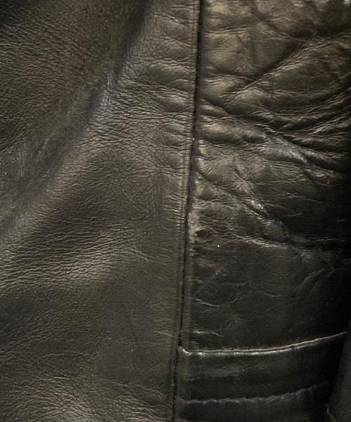 RBC（アールビーシー）RBC (アールビーシー) カウハイド レザージャケット ブラック サイズ:36の古着・服飾アイテム