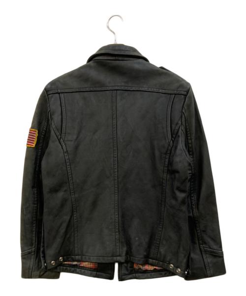Schott（ショット）Schott (ショット) レザーポリスジャケット ブラック サイズ:Ｌの古着・服飾アイテム