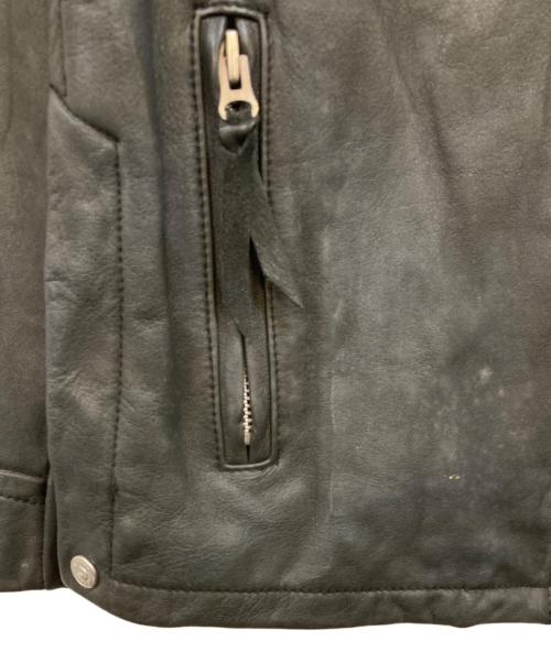 Schott（ショット）Schott (ショット) レザーポリスジャケット ブラック サイズ:Ｌの古着・服飾アイテム
