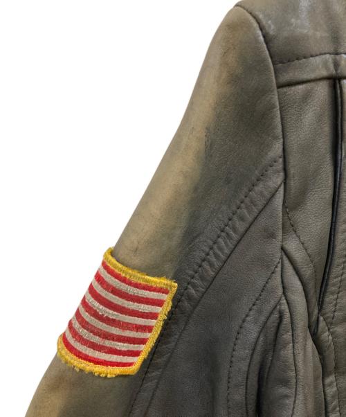 Schott（ショット）Schott (ショット) レザーポリスジャケット ブラック サイズ:Ｌの古着・服飾アイテム