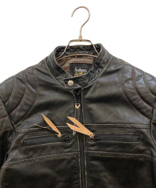 Schott（ショット）Schott (ショット) RACER JACKET ブラック サイズ:Ｍの古着・服飾アイテム