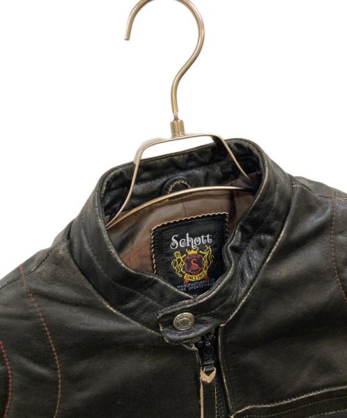 Schott（ショット）Schott (ショット) RACER JACKET ブラック サイズ:Ｍの古着・服飾アイテム