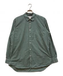 COMME des GARCONS SHIRT（コムデギャルソンシャツ）の古着「FOREVER WIDE CLASSIC /ギンガムチェックシャツ」｜グリーン×ホワイト