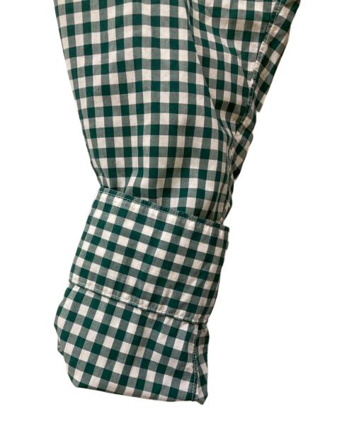 COMME des GARCONS SHIRT（コムデギャルソンシャツ）COMME des GARCONS SHIRT (コムデギャルソンシャツ) FOREVER WIDE CLASSIC /ギンガムチェックシャツ グリーン×ホワイト サイズ:Ｌの古着・服飾アイテム