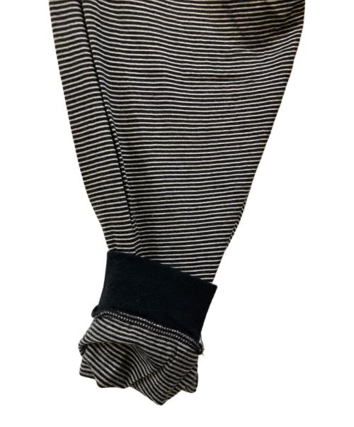 Graphpaper（グラフペーパー）Graphpaper (グラフペーパー) Wool Border L/S Tee ホワイト×ブラック サイズ:1の古着・服飾アイテム