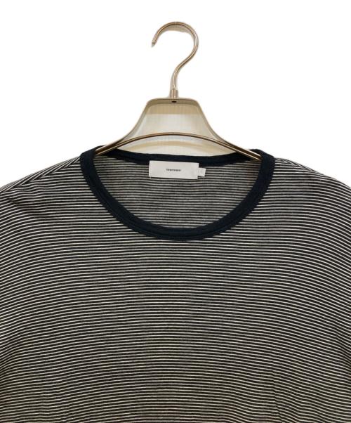 Graphpaper（グラフペーパー）Graphpaper (グラフペーパー) Wool Border L/S Tee ホワイト×ブラック サイズ:1の古着・服飾アイテム