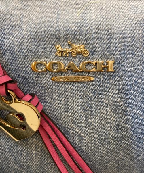COACH（コーチ）COACH (コーチ) デニム サッチェルバッグ インディゴの古着・服飾アイテム