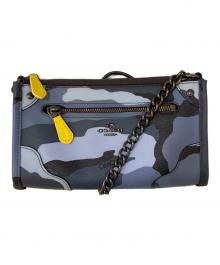 COACH（コーチ）の古着「カモフラチェーンショルダーバッグ」｜ネイビー
