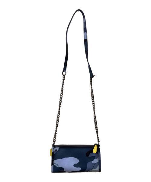 COACH（コーチ）COACH (コーチ) カモフラチェーンショルダーバッグ ネイビーの古着・服飾アイテム