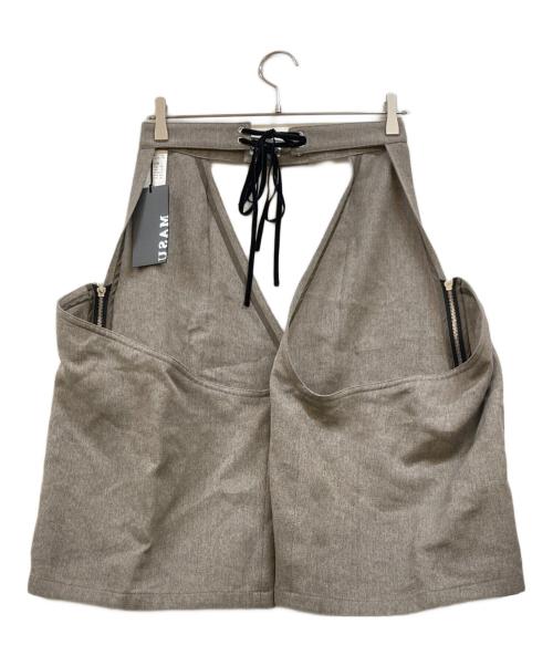 masu（エムエーエスユー）MASU (エムエーエスユー) TAILORED SHORT CHAPS グレー サイズ:F 未使用品の古着・服飾アイテム