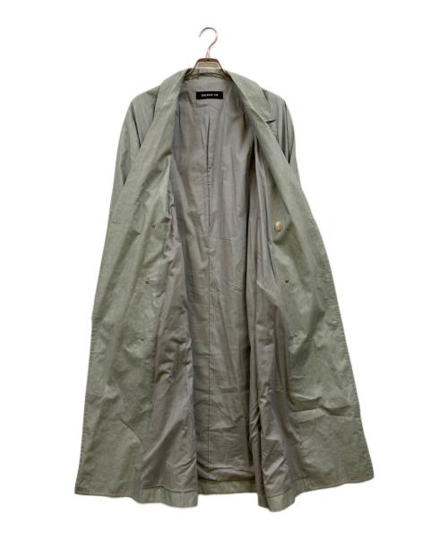 GALERIE VIE（ギャルリーヴィー）GALERIE VIE (ギャルリーヴィー) チンツリネン オーバートレンチコート グリーン サイズ:Fの古着・服飾アイテム