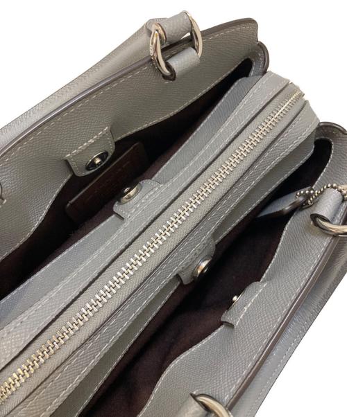COACH（コーチ）COACH (コーチ) 2WAY ショルダーバッグ グレーの古着・服飾アイテム