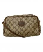 GUCCIグッチ）の古着「PVC GG PLUS ショルダーバッグ」｜ベージュ