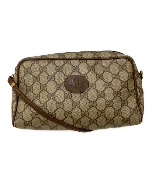 GUCCI（グッチ）GUCCI (グッチ) PVC GG PLUS ショルダーバッグ ベージュの古着・服飾アイテム