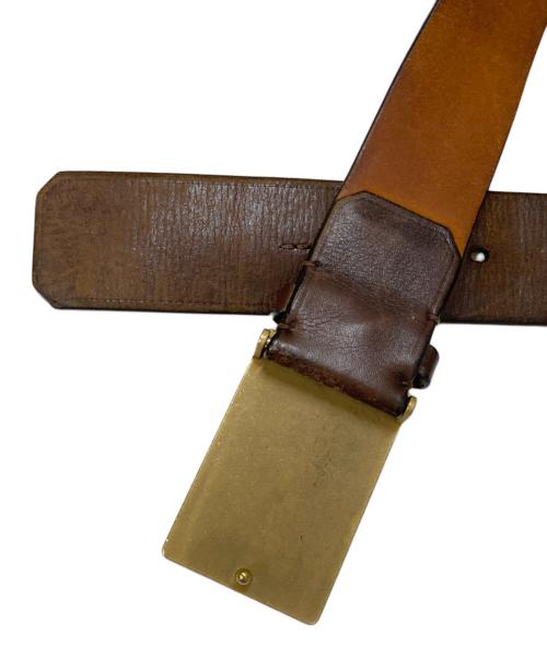 LOUIS VUITTON（ルイ ヴィトン）LOUIS VUITTON (ルイ ヴィトン) サンチュール アンヴァントゥール レザーベルト ブラウン サイズ:80/32の古着・服飾アイテム