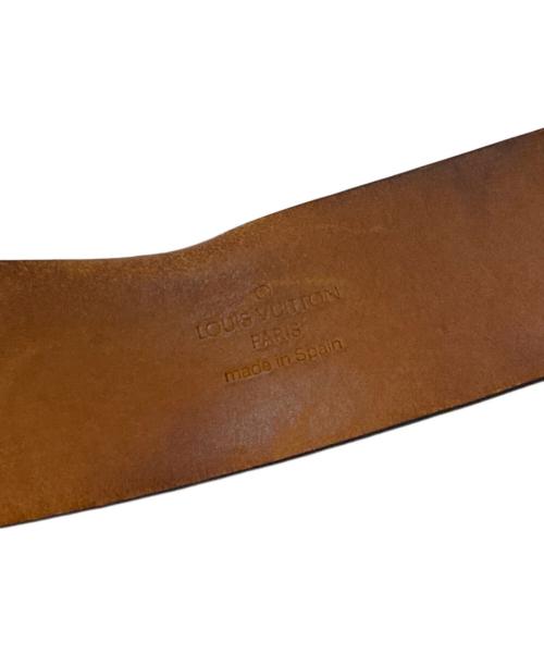 LOUIS VUITTON（ルイ ヴィトン）LOUIS VUITTON (ルイ ヴィトン) サンチュール アンヴァントゥール レザーベルト ブラウン サイズ:80/32の古着・服飾アイテム