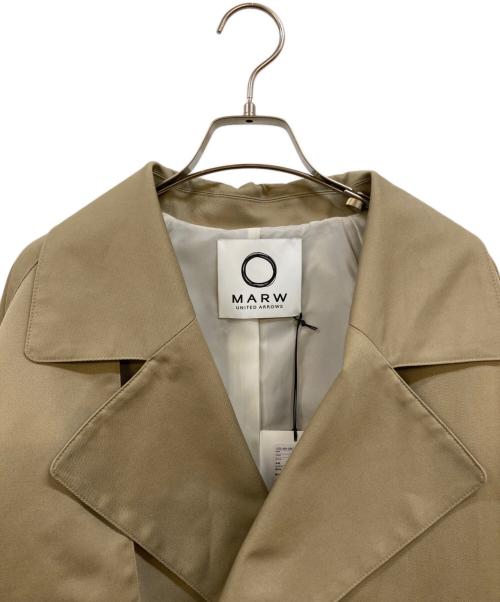 MARW UNITED ARROWS（マルゥ ユナイテッドアローズ）MARW UNITED ARROWS (マルゥ ユナイテッドアローズ) ショートトレンチコート ベージュ サイズ:Ｍ 未使用品の古着・服飾アイテム