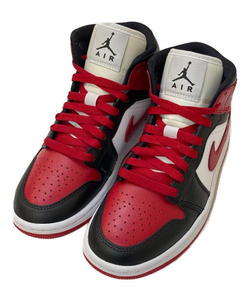 NIKE（ナイキ）NIKE (ナイキ) AIR JORDAN 1 MID ホワイト×レッド サイズ:22㎝の古着・服飾アイテム