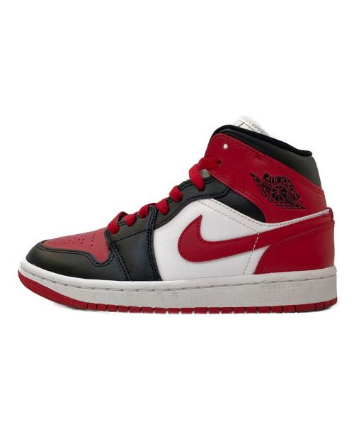 NIKE（ナイキ）NIKE (ナイキ) AIR JORDAN 1 MID ホワイト×レッド サイズ:22㎝の古着・服飾アイテム
