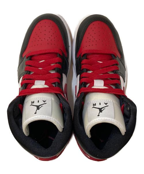 NIKE（ナイキ）NIKE (ナイキ) AIR JORDAN 1 MID ホワイト×レッド サイズ:22㎝の古着・服飾アイテム