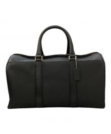 COACH（コーチ）の古着「2WAY カウレザー ボストンバッグ」｜ブラック