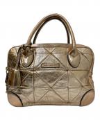 MARC JACOBSマークジェイコブス）の古着「Leather Padlock Shopper Tote」｜ブラウン