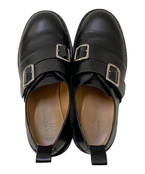 JIL SANDER NAVY（ジルサンダー ネイビー）JIL SANDER NAVY (ジルサンダー ネイビー) Belt Oxfords Loafer ブラック サイズ:36の古着・服飾アイテム