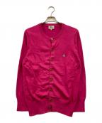 Vivienne Westwood manヴィヴィアン ウェストウッド マン）の古着「オーブ刺繍カーディガン」｜ピンク