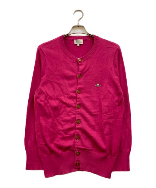 Vivienne Westwood man（ヴィヴィアン ウェストウッド マン）Vivienne Westwood man (ヴィヴィアン ウェストウッド マン) オーブ刺繍カーディガン ピンク サイズ:46の古着・服飾アイテム