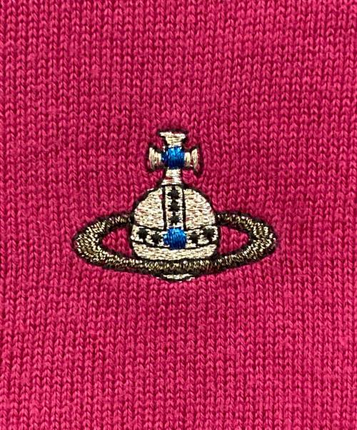 Vivienne Westwood man（ヴィヴィアン ウェストウッド マン）Vivienne Westwood man (ヴィヴィアン ウェストウッド マン) オーブ刺繍カーディガン ピンク サイズ:46の古着・服飾アイテム