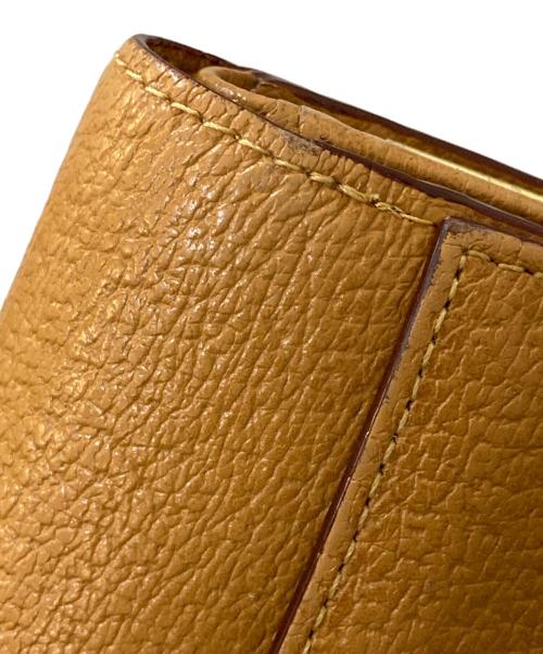 Vivienne Westwood（ヴィヴィアンウエストウッド）Vivienne Westwood (ヴィヴィアンウエストウッド) ビッグオーブ がま口三つ折り財布 キャメルの古着・服飾アイテム