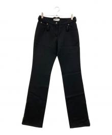 Christian Dior BOUTIQUE（クリスチャン ディオールブティック）の古着「side-zip straight-leg pants」｜ブラック