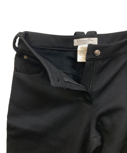Christian Dior BOUTIQUE（クリスチャン ディオールブティック）Christian Dior BOUTIQUE (クリスチャン ディオールブティック) side-zip straight-leg pants ブラック サイズ:38の古着・服飾アイテム
