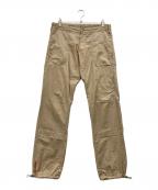 PRADA SPORTSプラダスポーツ）の古着「00's Urban Utility Cargo Pants with Drawcord Hem」｜ベージュ