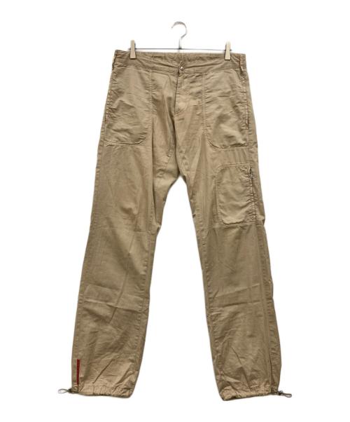 PRADA SPORTS（プラダスポーツ）PRADA SPORTS (プラダスポーツ) 00's Urban Utility Cargo Pants with Drawcord Hem ベージュ サイズ:50の古着・服飾アイテム